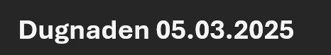 Dugnaden 05.03.2025
